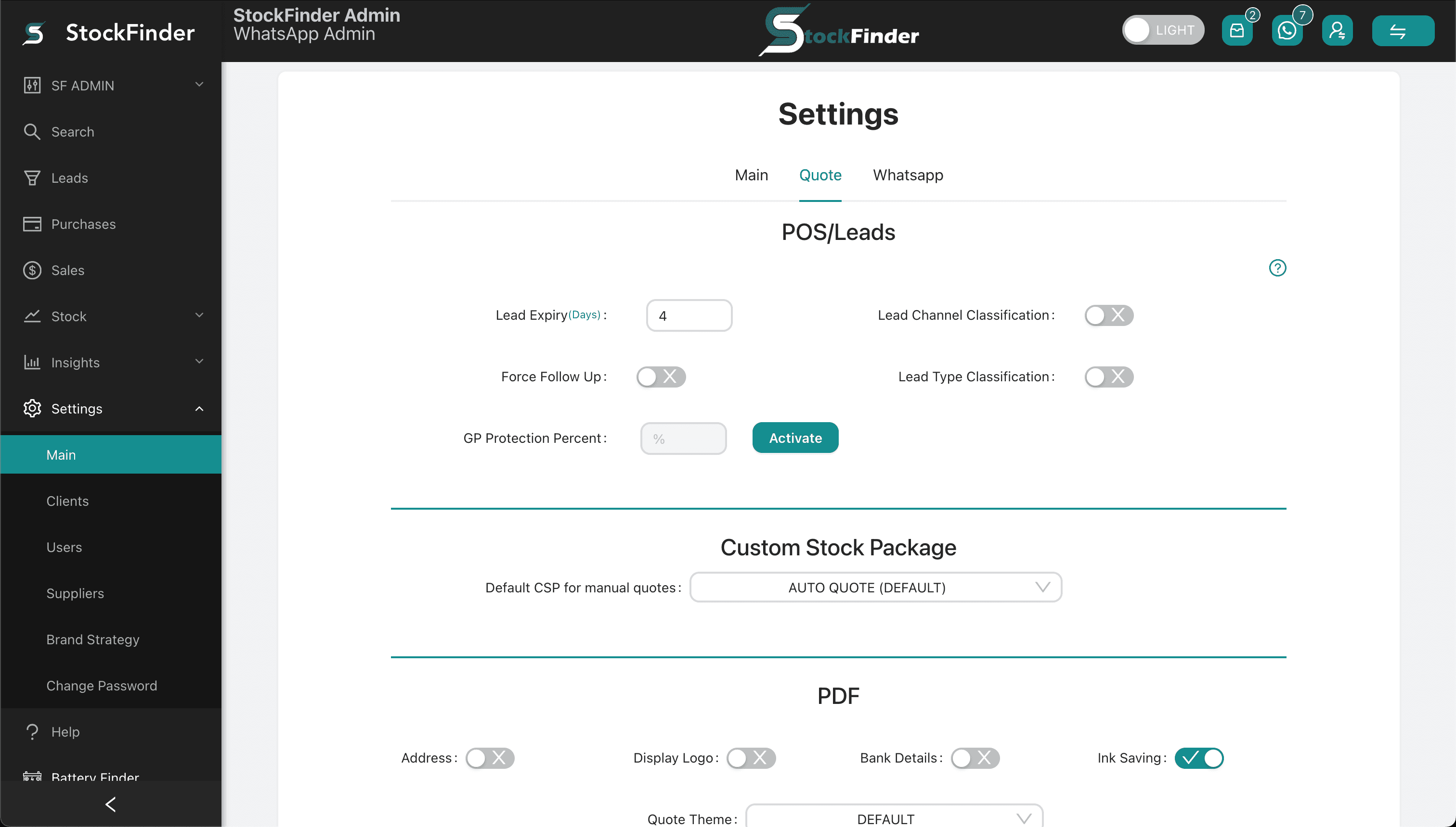 StockFinder screenshot